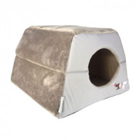 Rogz Igloo Podz Легло за котки във формата на иглу в сив цвят и размер 41x41x30 см